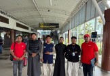 Akram Azzam Lepas Keberangkatan Jemaah Umrah AirAsia dari Pekanbaru