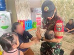 Babinsa Pantau 8 Balita dan Bayi di Lapas Perempuan Pekanbaru