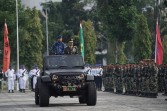 TNI Genap 80 Tahun, Kodam XIX/Tuanku Tambusai Gelar Upacara Penuh Semangat Kebangsaan