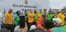 Polda Riau Gandeng Driver Ojol Gelar Olahraga Bersama, Pasar Murah, dan Aksi Hijau untuk Rakyat