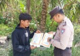 Sosialisasi Pencegahan Kebakaran Hutan dan Lahan Rutin Dilakukan Personel Polsubsektor Pelalawan