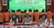 Gempur Narkoba! Polres Kampar Ungkap 51 Kasus dan Tangkap 66 Tersangka