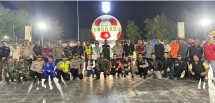 Patroli Skala Besar Warnai Malam di Pangkalan Kerinci, Polres Pelalawan Libatkan Forkopimda