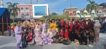 Warga Desa Beringin Indah Memeriahkan Pawai Helat Pelalawan ke-26