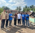 DPC Demokrat Inhu Serahkan Bantuan Kepada Korban Kebakaran Rumah di Sidomulyo