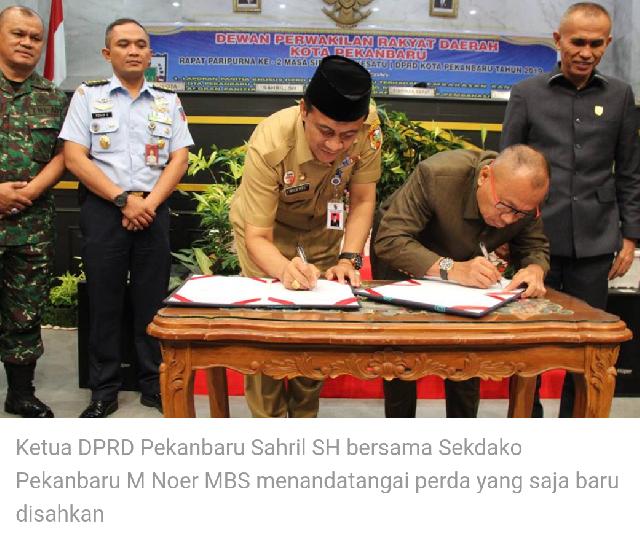 DPRD Pekanbaru Kembali Sahkan Dua Perda, Terkait Aset dan Penyertaan Modal BUMD