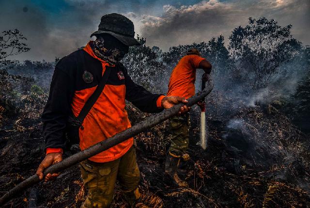 Pemadaman Api Oleh Maggala Agni Da Op Dumai di Lokasi Jl Dahlia Dumai Timur Kota Dumai